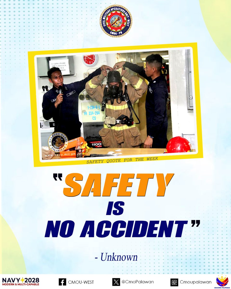 READ | 𝗧𝗵𝗲 Philippine Navy'𝘀 𝗦𝗮𝗳𝗲𝘁𝘆 𝗤𝘂𝗼𝘁𝗲 𝗳𝗼𝗿 𝘁𝗵𝗲 𝗪𝗲𝗲𝗸.

𝘗𝘕 <a href="/126/">1</a>: 𝘛𝘰𝘸𝘢𝘳𝘥𝘴 𝘢 𝘔𝘰𝘥𝘦𝘳𝘯 𝘕𝘢𝘷𝘢𝘭 𝘍𝘰𝘳𝘤𝘦 𝘊𝘢𝘱𝘢𝘣𝘭𝘦 𝘰𝘧 𝘚𝘦𝘤𝘶𝘳𝘪𝘯𝘨 𝘵𝘩𝘦 𝘚𝘵𝘢𝘵𝘦 𝘢𝘯𝘥 𝘊𝘰𝘯𝘵𝘳𝘪𝘣𝘶𝘵𝘪𝘯𝘨 𝘵𝘰 𝘙𝘦𝘨𝘪𝘰𝘯𝘢𝘭 𝘗𝘦𝘢𝘤𝘦