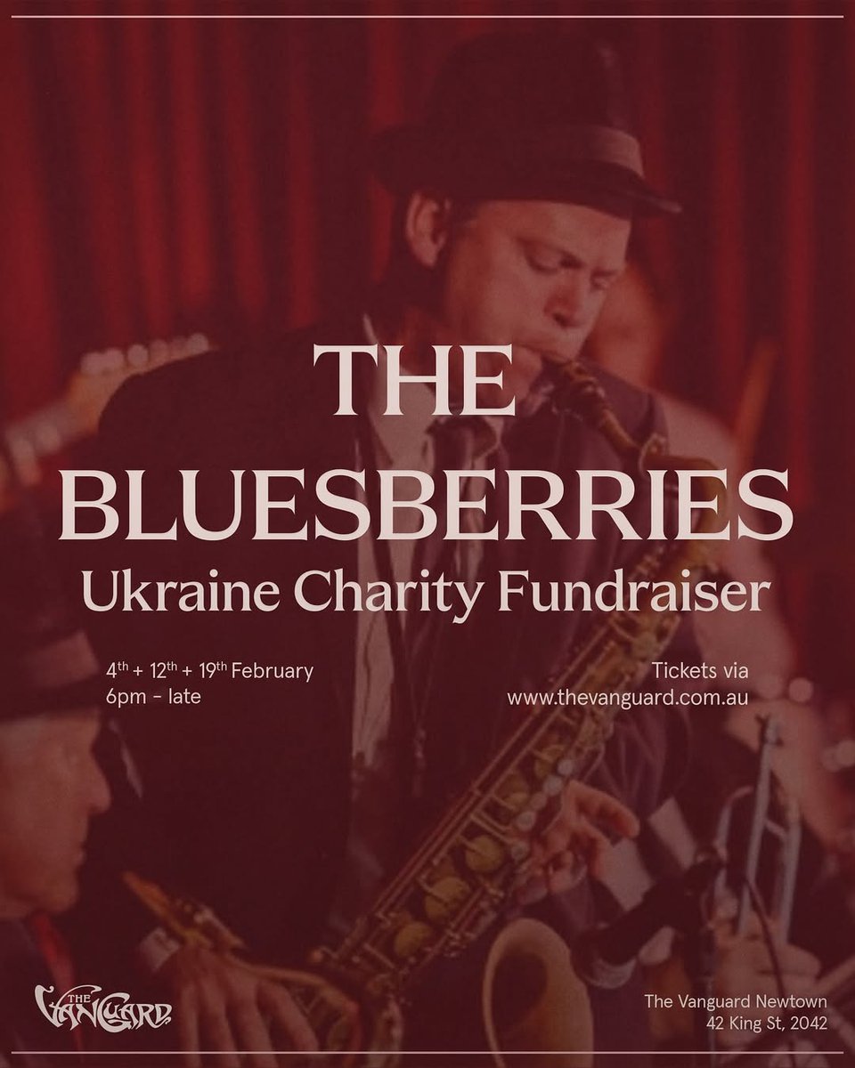 sjcobu's tweet photo. Dan Fallon (92), and the @thebluesberries soul band has launched fundraising shows to help Ukraine refugees and those who have lost limbs.

If you are in Sydney he'd love you to come and support.

Night 2: https://t.co/LfeCZS2SCi
Night 3: https://t.co/jjD4c5wvdH https://t.co/dxXRvhtwo5