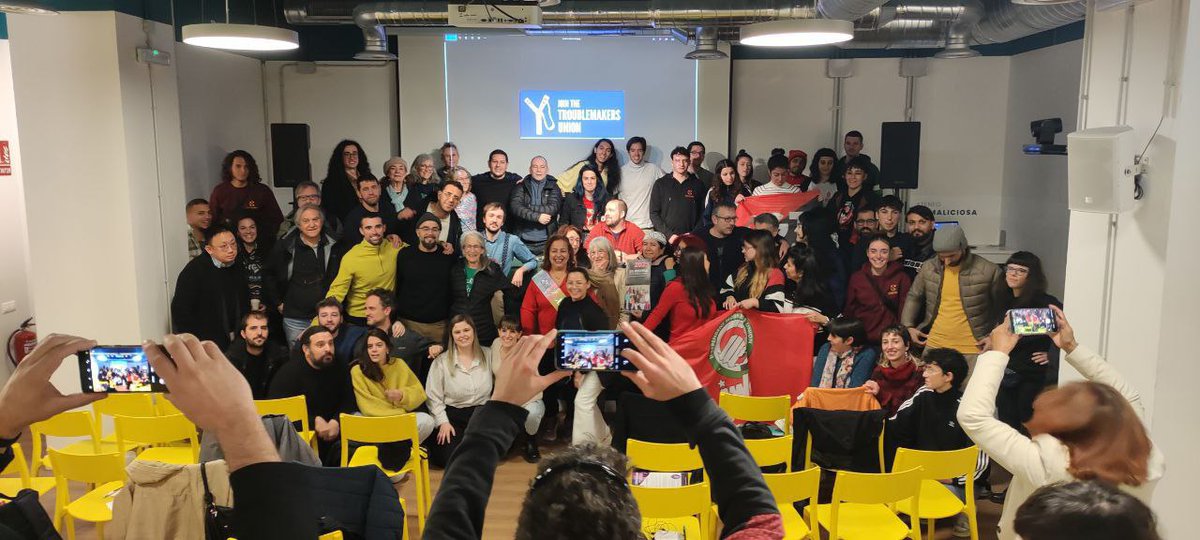 MMurilloCorreos's tweet image. 🔥La Escuela Internacional de Troublemakers celebrada este finde en Madrid ha sido reconfortante. Aprendizajes valiosísimos para quienes creemos en la construcción de poder desde la base y en la premisa de que luchar va de poner el futuro en nuestras propias manos. #LaborNotes