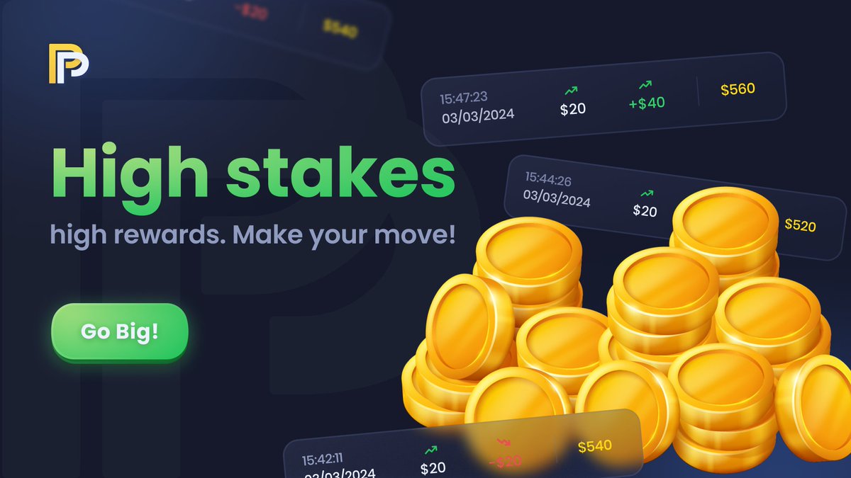 PolpickOfficial's tweet photo. π High Stakes, Big Rewards!
Take the leap and play for the ultimate prize. Are you ready? π°
π Go Big Now!
#CryptoHighStakes #BigRewards #PolPick https://t.co/Vh7JNs9t4y