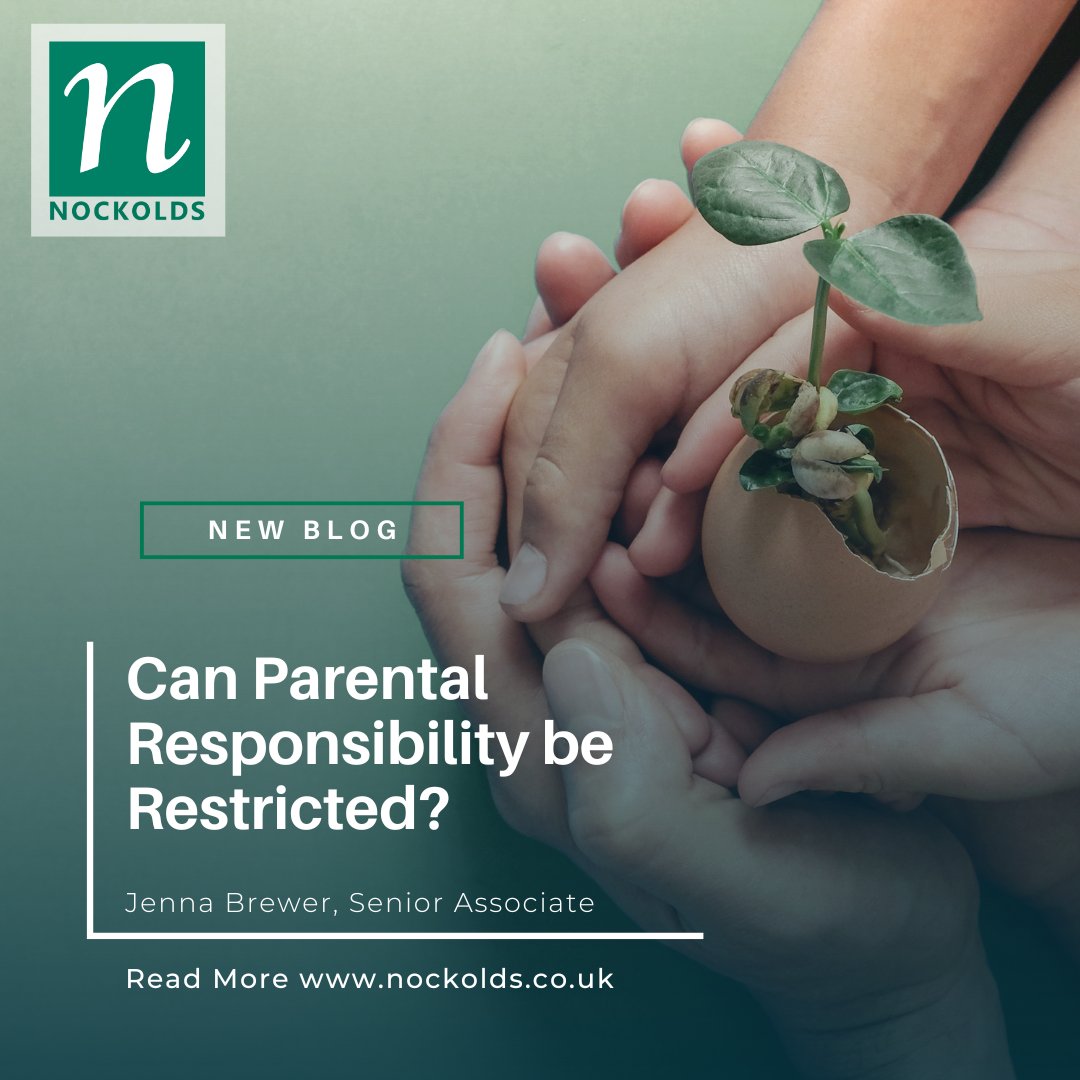 In most cases, it's in a child's best interest for both parents to share responsibility for important decisions. But are there situations where this isn't the case?

Jenna Brewer, explores parental responsibilities in her latest article here: ow.ly/l2js50UT22J