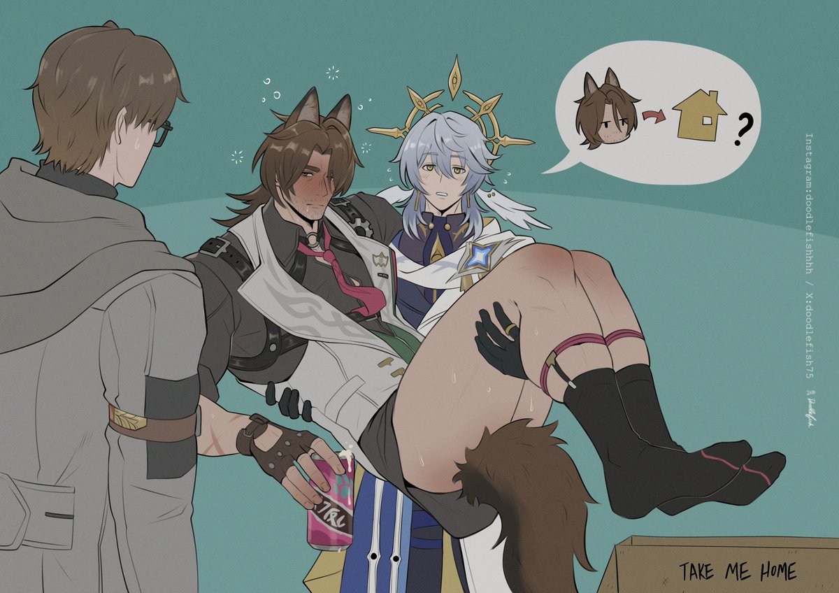 doodlefish75's tweet photo. Dad…can we take this puppy home ? 👓🥃🪽
#Galladay #weltyang #HonkaiStarRail https://t.co/9yiuPD98Zl