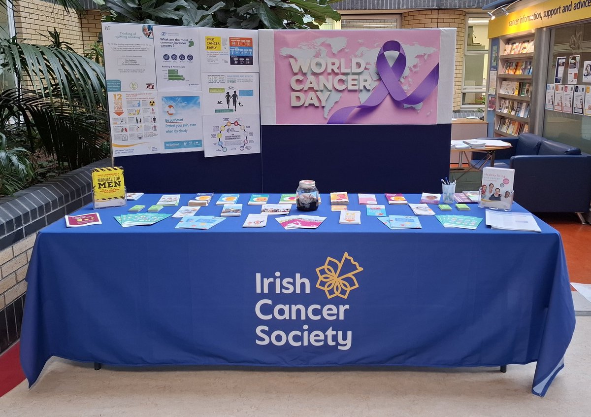 Health & Wellbeing @ TUH (@wellbeingtuh) on Twitter photo Call to our #WorldCancerDay stand at the Daffodil centre in <a href="/TUH_Tallaght/">Tallaght University Hospital (TUH)</a> to find out about national screening services and how to reduce your risk
<a href="/IrishCancerSoc/">Irish Cancer Society</a> Call to our #WorldCancerDay stand at the Daffodil centre in <a href="/TUH_Tallaght/">Tallaght University Hospital (TUH)</a> to find out about national screening services and how to reduce your risk
<a href="/IrishCancerSoc/">Irish Cancer Society</a>