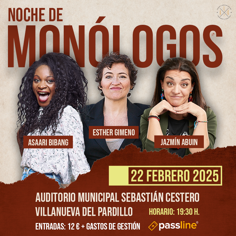ALGmanagement's tweet photo. Tres cómicas, @La_Gimeno, @asaaribibang y @Jazminjazzsoul, un micrófono y mucho humor es lo que os espera en Villanueva del Pardillo:
📍 Auditorio Municipal Sebastián Cestero
⏰ 19:30 h
🎟️ Entradas en https://t.co/SoMhxhKcAz
#cultura #comicas #teatro #gira #alg #regalaentradas https://t.co/KjNrO5RTpd
