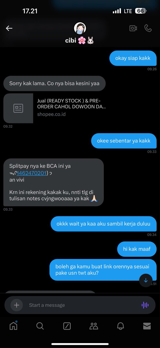 ❗️SCAMMER DENIMALZ ❗️

hati2 kalo ada yang wts denimalz username @.brirainyday 

dia jual kke 2019 no box, pas ngirim proof video kayak ga asing sama proofnya wkwkwk. awalnya dia req buat splitpay, pas ngasih link co shopee ternyata akun shopeenya akun orang lain.