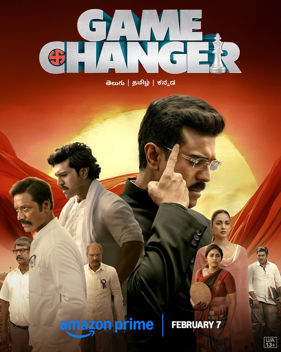 N0bita____'s tweet image. #Gamechanger On Amazon Prime...🥳🔥

7th FEB...❤️‍🔥

@AlwaysRamCharan @advani_kiara @shankarshanmugh @SVC_official @MusicThaman @AlwaysJani @yoursanjali 
#RamCharan𓃵 #Unpredictable #KondaDevaraRAMpage #Appanna #BlockbusterGameChanger