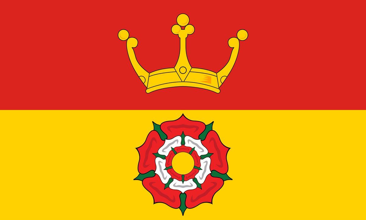The flag of #Hampshire retains the rose and crown pattern used in the county for several centuries.

A gold rose was an often used royal badge under King Henry III

Henry was born in Winchester Castle and often known as Henry of Winchester.

🇬🇧 #HistoricCounties | #CountyFlags 🏴󠁧󠁢󠁥󠁮󠁧󠁿