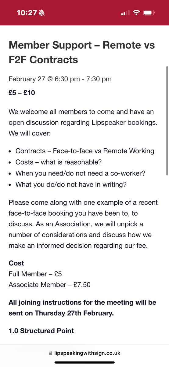 📣 Lipspeakers 📣

Unsure how to navigate Remote vs Face-to-face bookings? Join us to discuss this pertinent topic 📝

💻 <a href="/MicrosoftTeams/">Microsoft Teams</a> 
🗓️ 27th February 2025
⏰ 18:30-19:30
🧍‍♀️🧍‍♂️ All Lipspeakers welcome
📝 1.0 Structured CPD point

Book your place today:
lipspeakingwithsign.co.uk/event/support4…