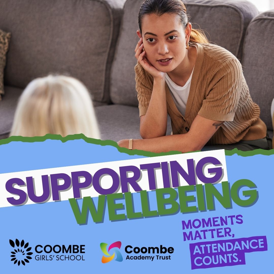 CoombeGirlsNews's tweet photo. Did you know that regular school attendance can facilitate positive peer relationships and provide a protective factor for mental health and wellbeing? Read more on our website or here: https://t.co/mU74jekRID
#CGSAttendance
#MomentsMatterAttendanceCounts
#CoombeUnity https://t.co/l9wIrM0Q77