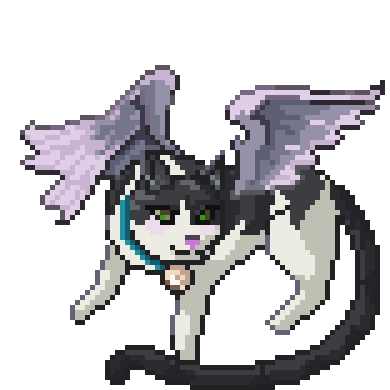 #Pixelart #commissions are open!
I can make characters, tilesets and a bit of art.
This time I'm using for advertisement two pieces I made from a friend's cat whom saldy pased away.
Pretty proud of how these turned out. Maybe next time I can be proud of somehting I did for you.