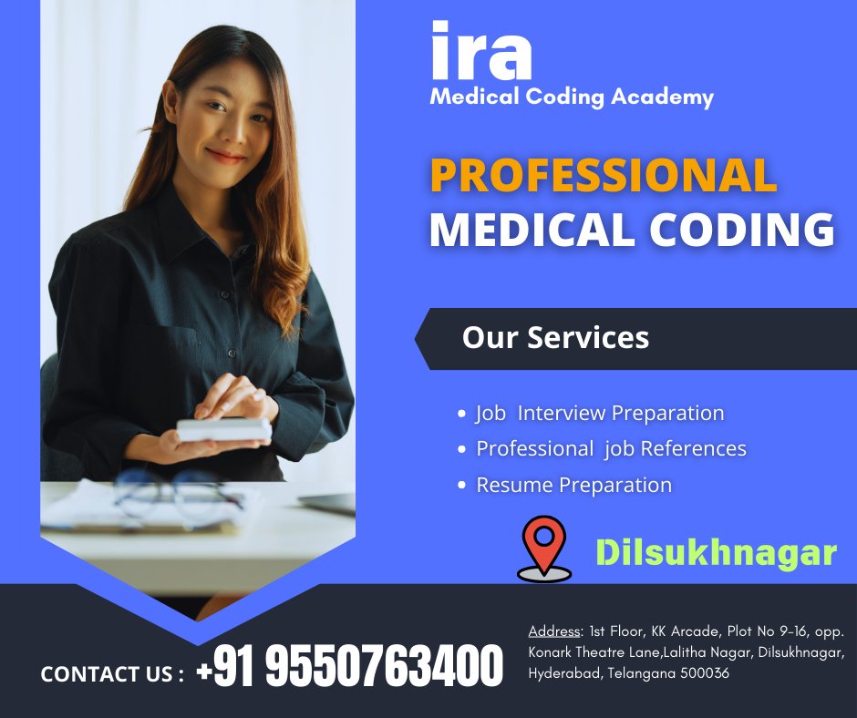 IraCoding's tweet image. IRA Medical Coding Academy 
"Don't just dream of a successful career—make it happen! Our new medical coding batches offer world-class training, certification support, and placement assistance."
#MedicalCodingHyderabad #MedicalCodingTrainingHyd #HyderabadJobs #HydTraining #Dilsu