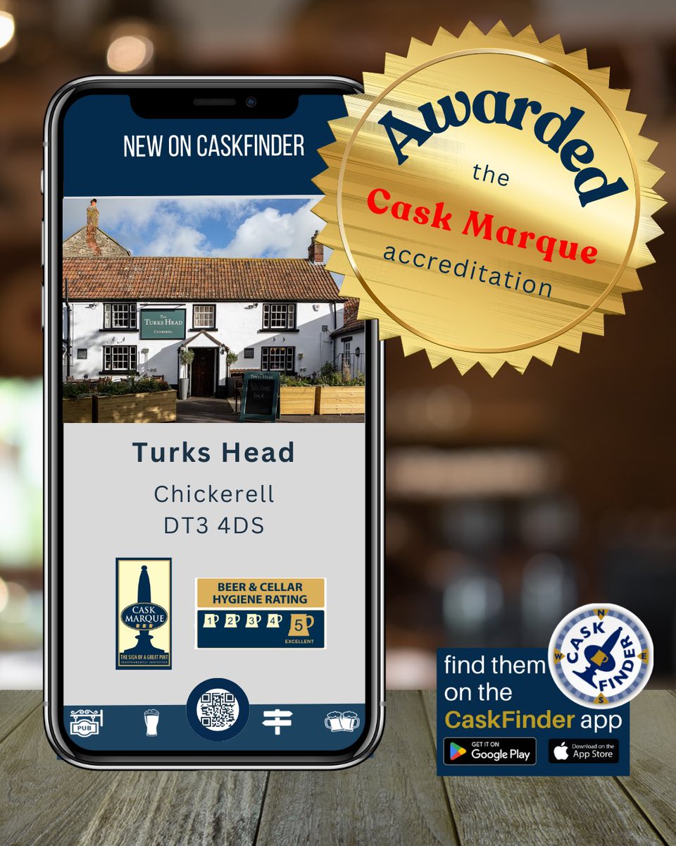 CaskFinder's tweet photo. 📣Calling all Ale Trailers in Dorset!
Warm welcome to the Turks Head, Chickerell and the Ilchester Arms, Symondsbury who recently passed their @caskmarque inspections and are now on #caskfinder https://t.co/cZtlKwAm2F