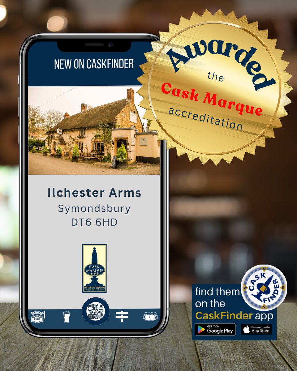 CaskFinder's tweet photo. 📣Calling all Ale Trailers in Dorset!
Warm welcome to the Turks Head, Chickerell and the Ilchester Arms, Symondsbury who recently passed their @caskmarque inspections and are now on #caskfinder https://t.co/cZtlKwAm2F