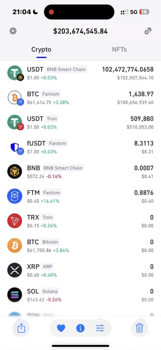 We are generally a flash USDT trc20 &amp; USDC in large quantities mostly from 1M upwards
TG t.me/irfan_sopian