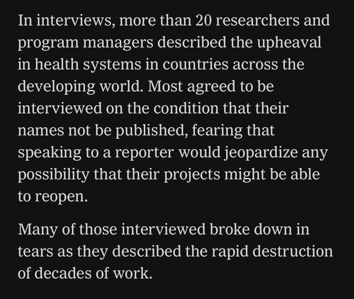 USAID workers in tears over their life’s work thrown to the dogs: