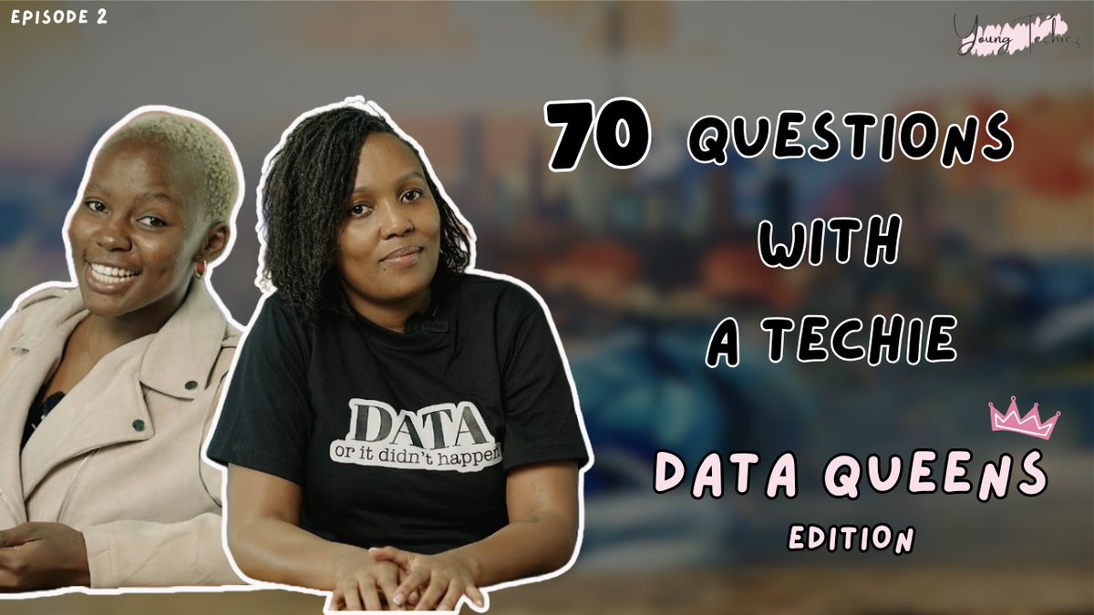 youngtechiez's tweet image. Episode 2 of 70 Questions with a Techie premieres at 4 PM, featuring none other than Susan Gatura!🥳

Think you can guess her answers? Tune in and find out!

youtube.com/@youngtechiez 

#youngtechiez #70questions #data #technology