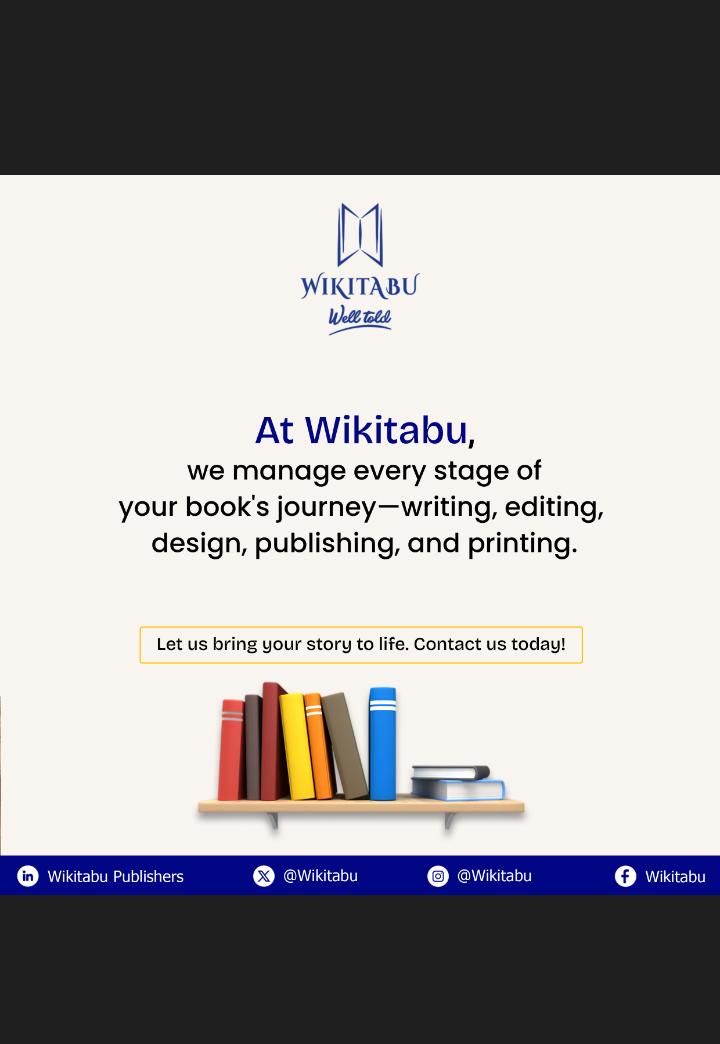 wikitabu_'s tweet photo. This year Wikitabu aims to inspire and transform. Reach out to us and let's embark on this exciting journey together!
#wikitabu
#africanstories https://t.co/duduIKojf6
