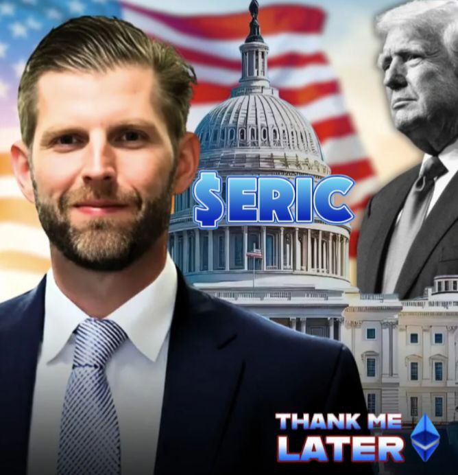 ThankMeLaterERC's tweet photo. First, Trump took over politics. Now, his family is eyeing the future of finance. #Ethereum is the next battleground. #TRUMP #ThankMeLater https://t.co/yieDRzzKYJ