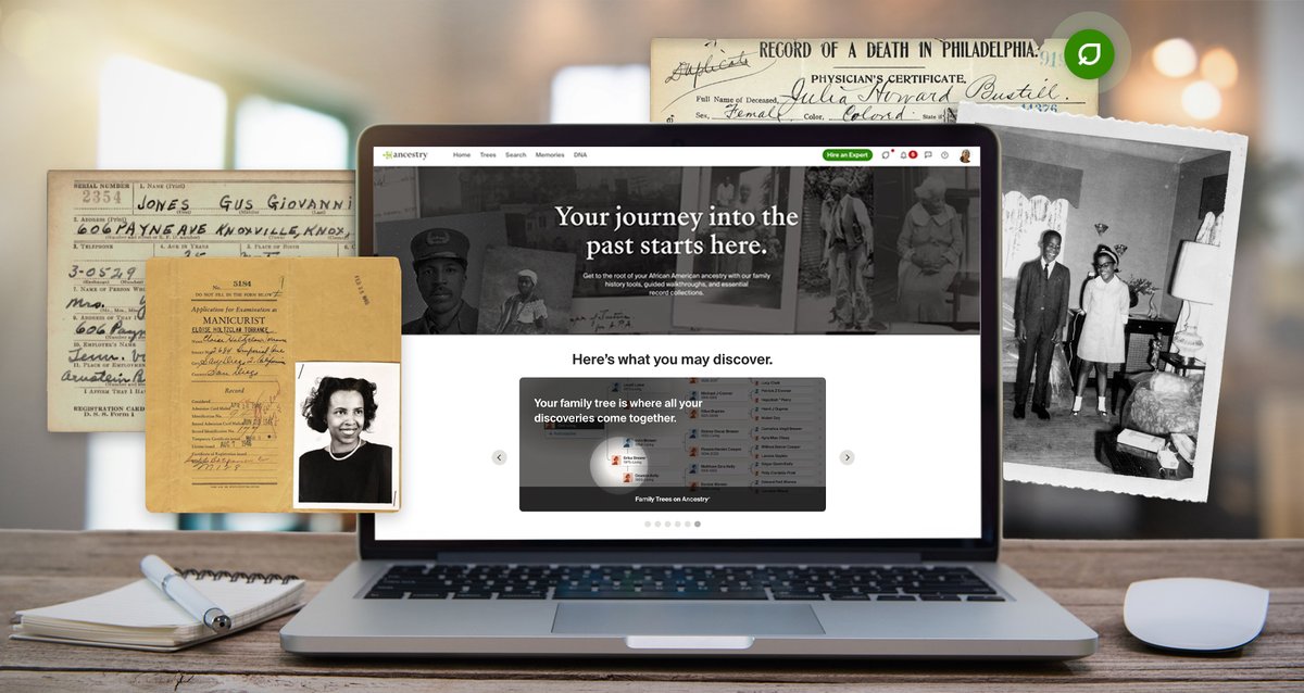 To celebrate #BlackHistoryMonth,<a href="/Ancestry/">Ancestry</a> is offering a #free #webinar "Beginning African American Research on Ancestry" Wednesday. Learn to use Ancestry's record collections and tools to explore your family's history back to the 1870s.   Sign up here: events.zoom.us/ev/AsDWG-2n7Lq…