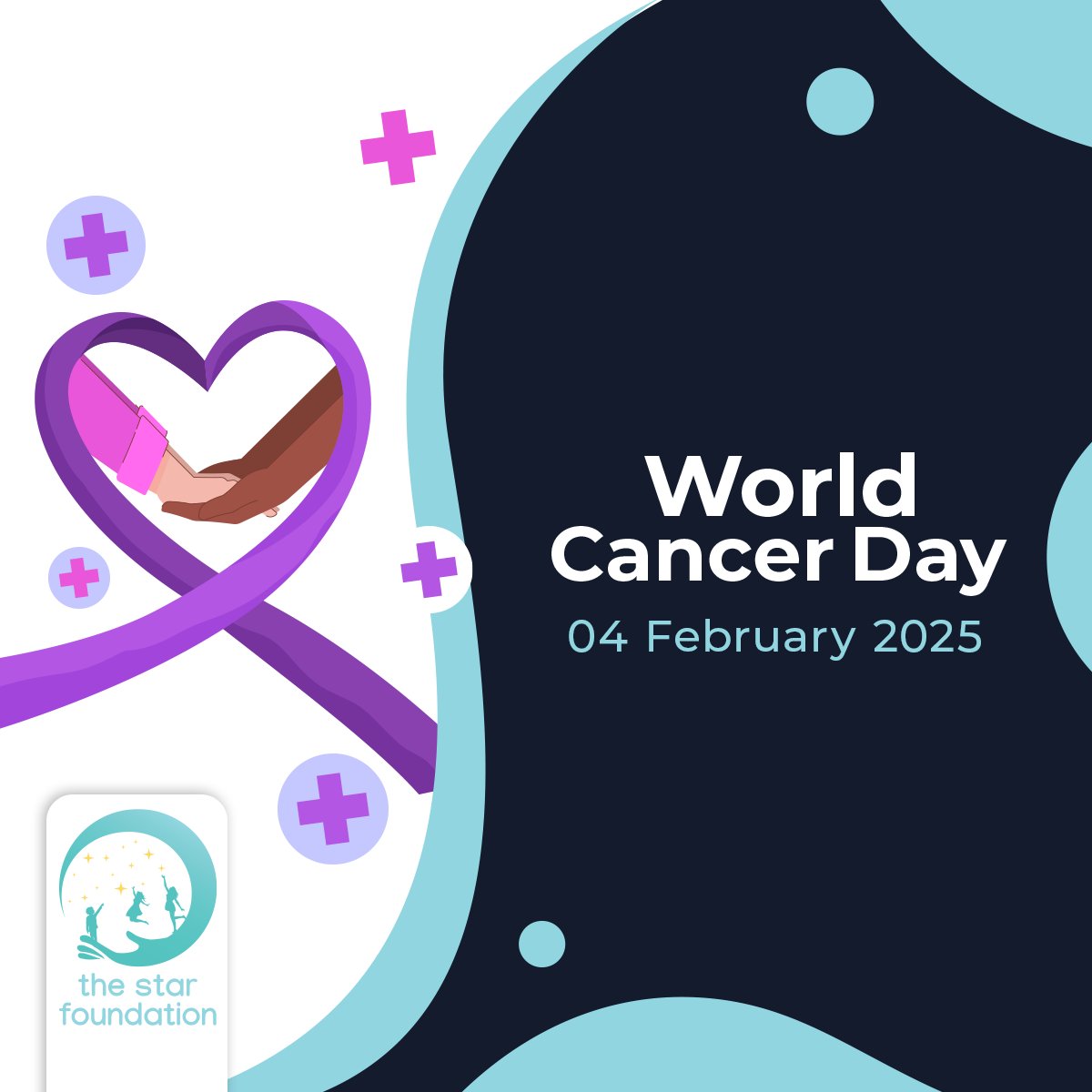 🌍 World Cancer Day | 4 Feb 2025 🌍

Today, we:
Honour those who’ve fought cancer.
Stand with those still fighting.
Remember those we’ve lost.

At The Star Foundation, we’re committed to inspiring hope &amp; making sure no one faces cancer alone.

Together we can make a difference.