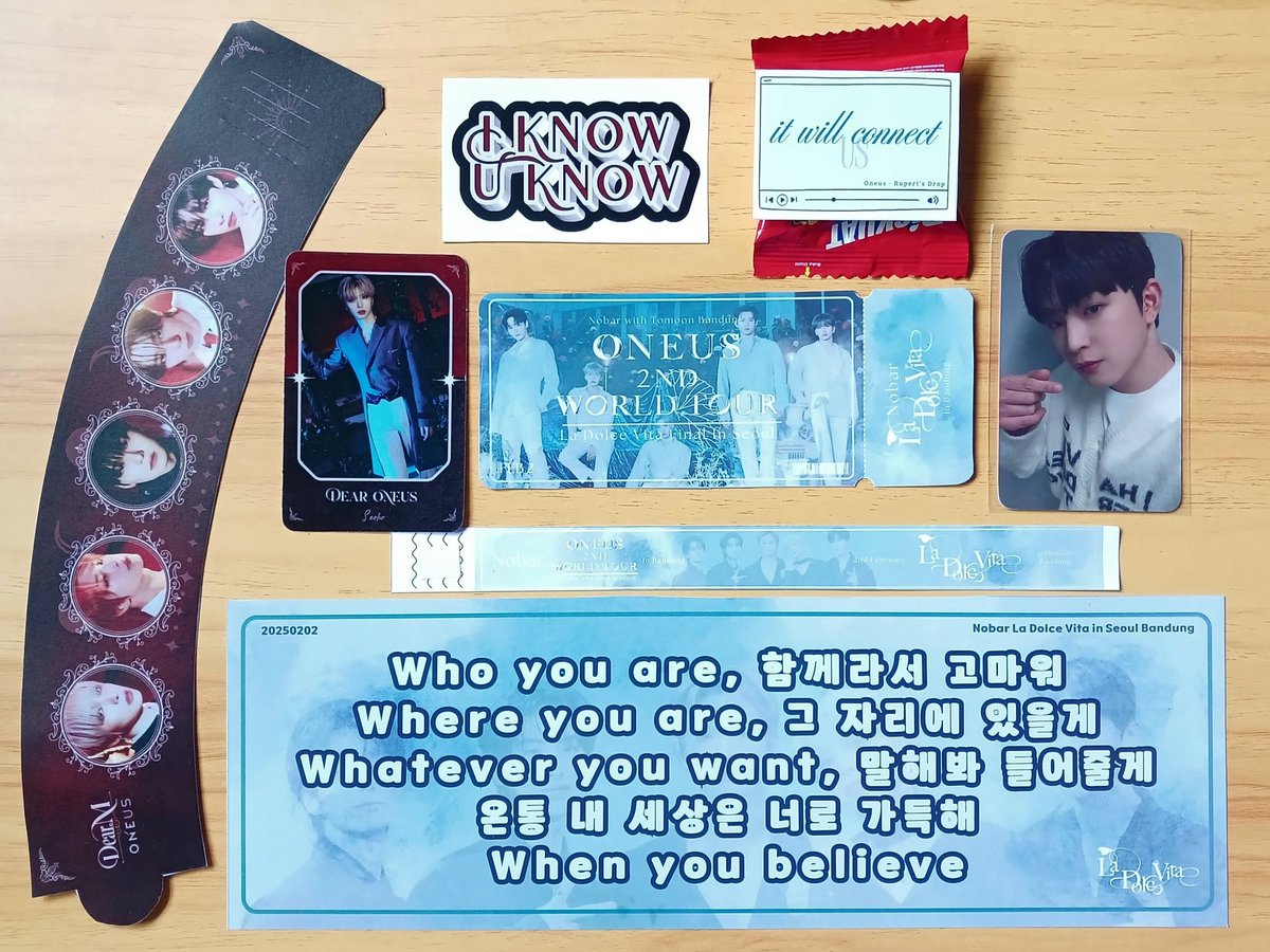 What an amazing experience I could see the apples of my eye on a ᵖʳᵒʲᵉᶜᵗᵒʳ screen for the last time in a while! Huge thanks <a href="/TomoonBandung/">ToMoon Bandung (oneus)</a> for making this possible. ⊹♡₊ Also thankies <a href="/ONEUSteamid/">ONEUS TEAM INDONESIA</a> &amp; <a href="/moonproject_ina/">Tomoon Project INA</a> for the seocutee keepsake. ☾₊⋆