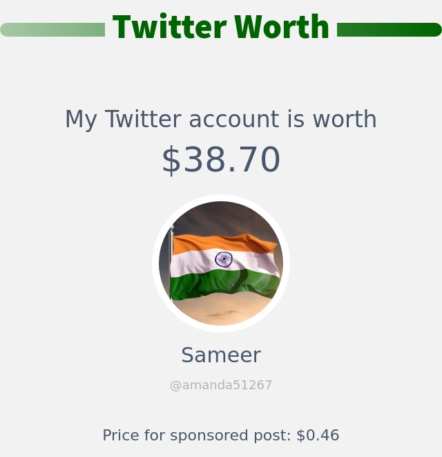 Sameer tweet media