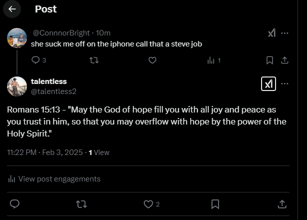 talentless2's tweet photo. @ConnnorBright got more likes than your post thats wild https://t.co/ifAcNX6Lm3