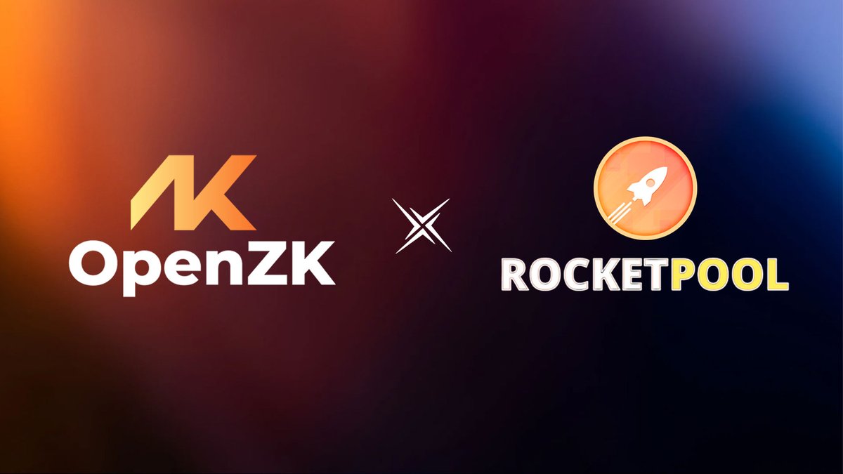 OpenZkNetwork's tweet photo. 🔥 Thrilled to announce that @openzknetwork is collaborating with @rocket_pool, and integrating rETH into the OpenZK ecosystem.

OpenZK Network is the first L2 that combines ZK rollups with seamless ETH staking & restaking. Lower fees, faster transaction speeds AND earn rewards on your bridged assets.
The Zero Compromise Layer 2 is here. 🌟

#Ethereum #Web3