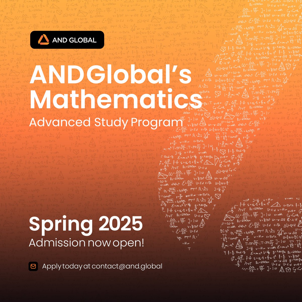 Ахисан түвшний математик хөтөлбөр – Хаврын элсэлт эхэллээ!

📅 Хугацаа: 2025.02.10 – 2025.05.11
📖 Сэдвүүд: Топологи, Дискрет математик
💡 Хөтөлбөр үнэ төлбөргүй!
⚠️ Бүртгэл 2025.02.07 хүртэл!
📩 contact@and.global