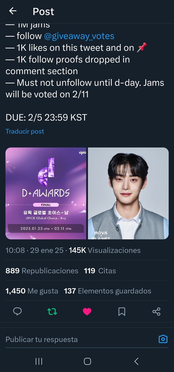 Real_Paula_Dani's tweet photo. @giveaway_votes @dani_panicrose Done for #KIMJIWOONG https://t.co/gsjRQrP4x8