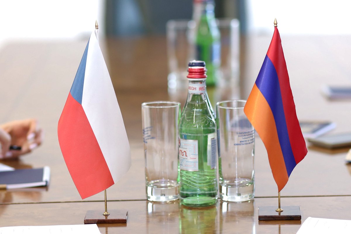#Minister of Territorial Administration and Infrastructure of RA #DavitKhudatyan and Ambassador Extraordinary and Plenipotentiary of the #Czech Republic to the Republic of Armenia #Petr Pirunčík discussed the need to launch direct Yerevan-Prague flights