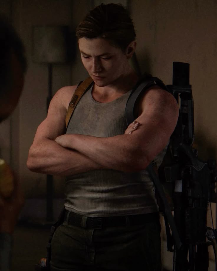 vikaswrld's tweet photo. they better keep that jacket on the whole show. do NOT disappoint me more.
#TLOU #abbyanderson #tlouabby https://t.co/q3erzMor2H
