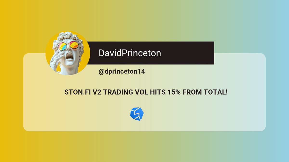 dprinceton14's tweet photo. 1/ V2 pools is making significant strides in the DeFi sector on TON! 

In just four months, v2 pools account for 15% of the total trading volume. 

What factors are fueling this remarkable growth? Let's explore! 🧵👇

#STONfi #Crypto #V2pools #cryptomarket https://t.co/LibtU9g9Ce