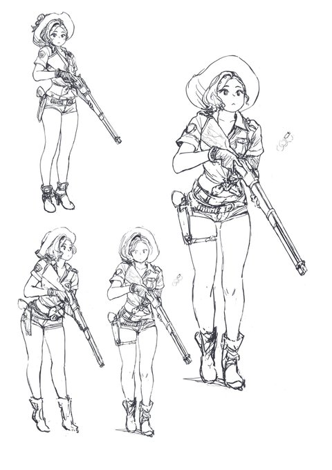 Winchester Mieko some sketches 