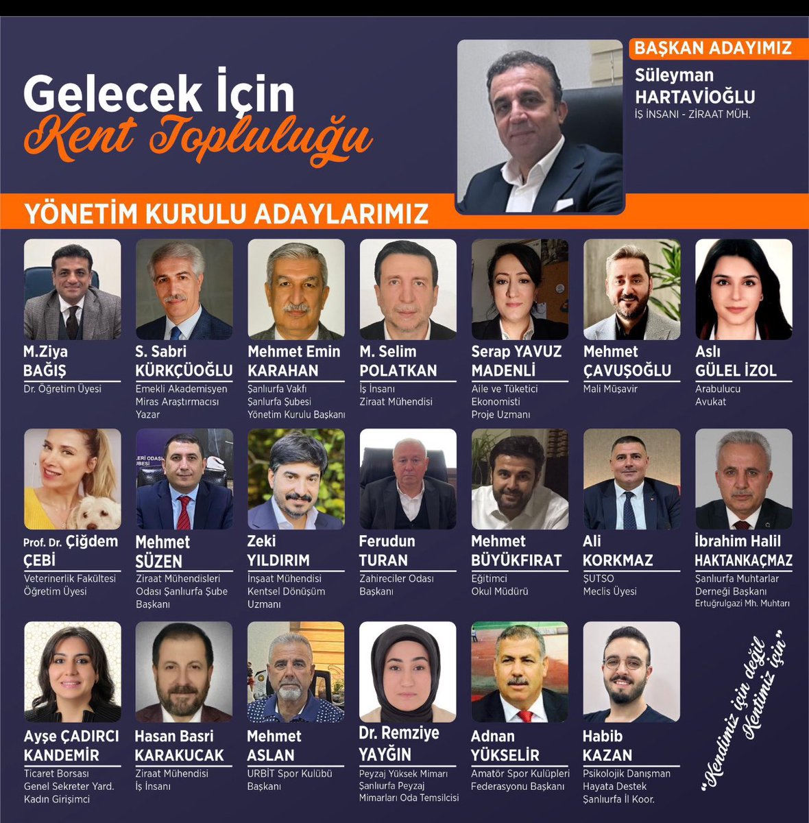 Şanlıurfa Kent Konseyi seçimini tekrar kazanan Sn. Süleyman Hartavioğlu’ nu  ve Yönetim Kurulunu tebrik ediyorum…
<a href="/shartavioglu/">Süleyman Hartavioğlu</a> <a href="/kentkonseyi63/">Şanlıurfa Kent Konseyi</a> <a href="/mselimpolatkan/">M. Selim POLATKAN</a> <a href="/HBKarakucak/">Hasan Basri Karakucak</a> <a href="/aysecadircikan/">Ayşe Çadırcı Kandemir</a>