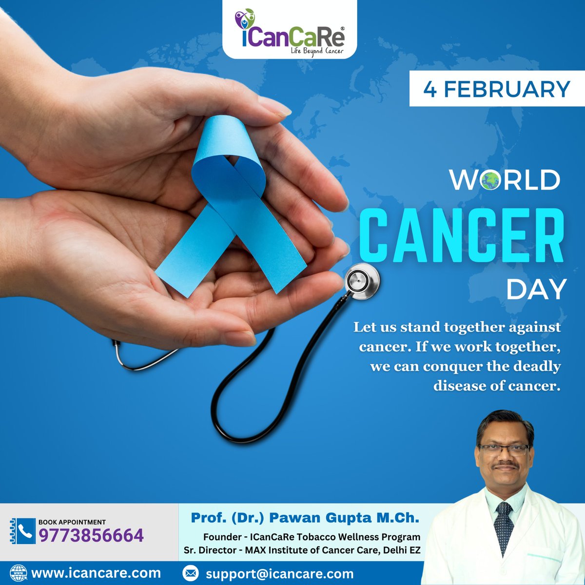 WORLD CANCER DAY
Let us stand together against cancer. If we work together, we can conquer the deadly disease of cancer.

#cancerday #worldcancerday #cancer #cancerawareness #cancersurvivor #cancerfighter #cancercare #health #cancerfree #cancerfight #beatcancer #cancersurvivors