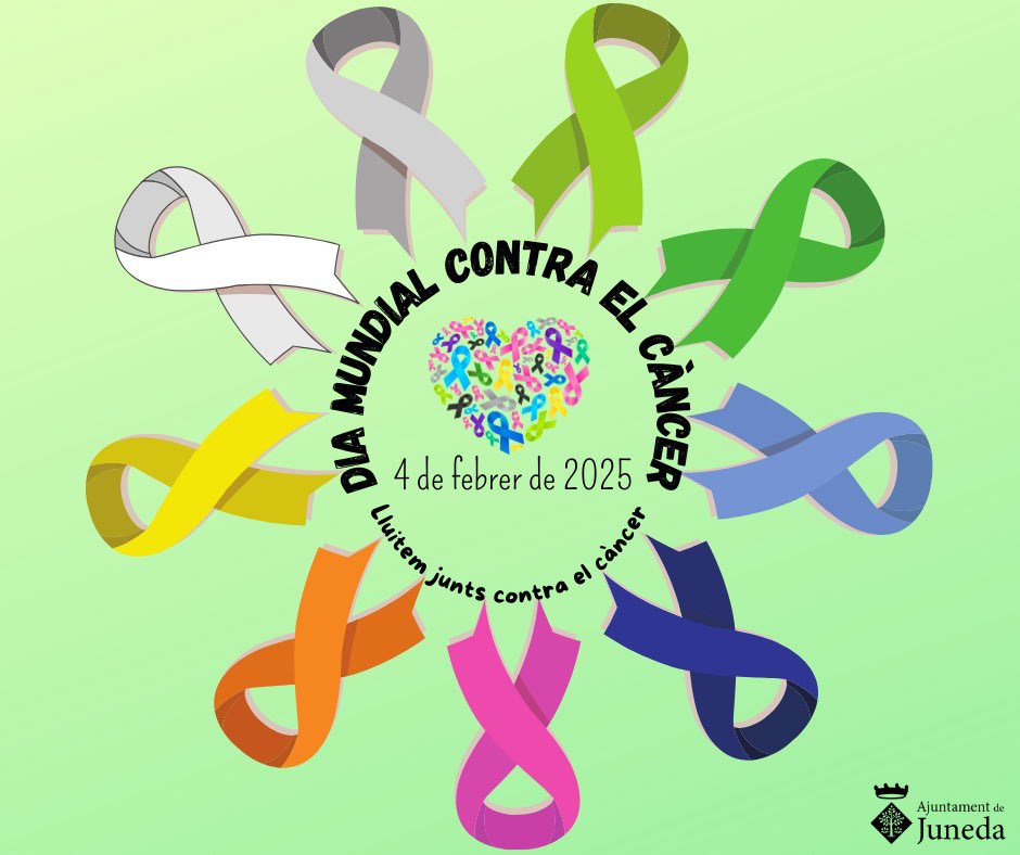 DIA MUNDIAL CONTRA EL CÀNCER
💚4 de febrer💚

#aecc #aecclleida #aeccjuneda #diamundialcontraelcancer #acordcontraelcàncer #juntscontraelcàncer