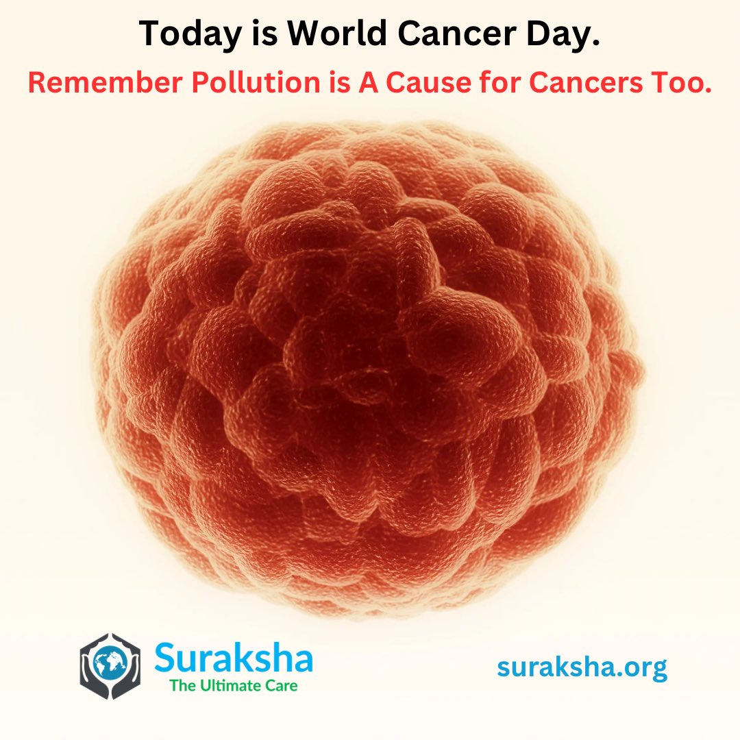 Today is World Cancer Day. Let’s seriously prevent falling victims to cancer from pollution angle too.

#WorldCancerDay #cancer #pollution