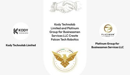 BIS_Infotech's tweet image. Kody Technolab Limited has announced an exclusive joint venture with the UAE-based Platinum Group for Businessmen Services L.L.C.
#BusinessmenServices #Defense #FalconTechRobotics
