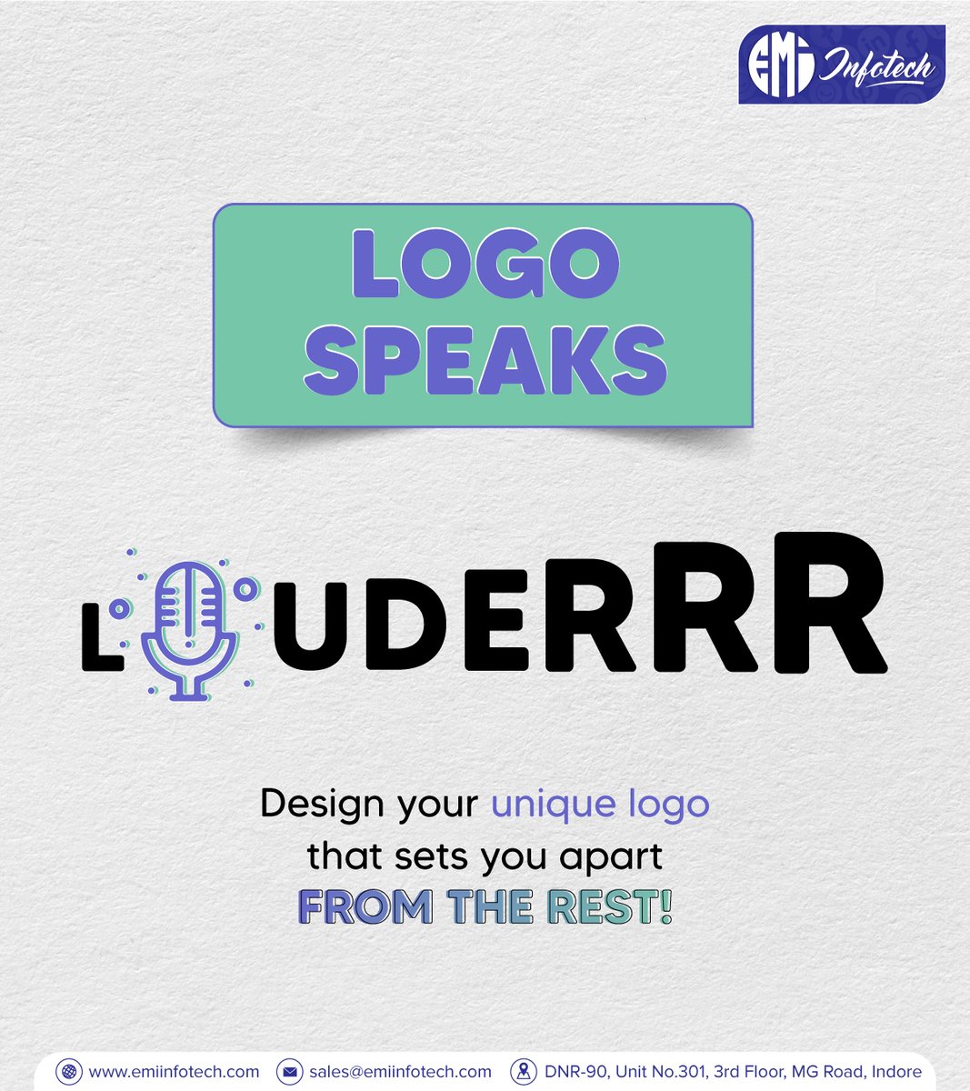 Emiinfotech's tweet photo. A unique logo is the foundation of your brand’s success. Make yours bold, memorable and impactful— because first impressions matter!
#digitalmarketing #emiinfotech #indore #indorebusiness #branding #marketing #brand #startup #creativedesign #brandidentity #itcompany #itservices https://t.co/f2wpXVlUml
