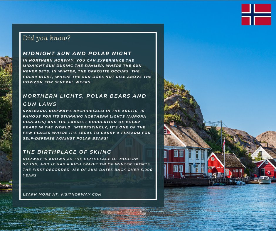 ✨ This week is all about the #Nordics! 🇳🇴🇸🇪🇩🇰🇫🇮

From the midnight sun ☀️ to the northern lights, world-class design to cutting-edge tech, there’s so much to discover! 🤩

Find out some cool Nordic facts👇!

#NordicDay #TheNordics