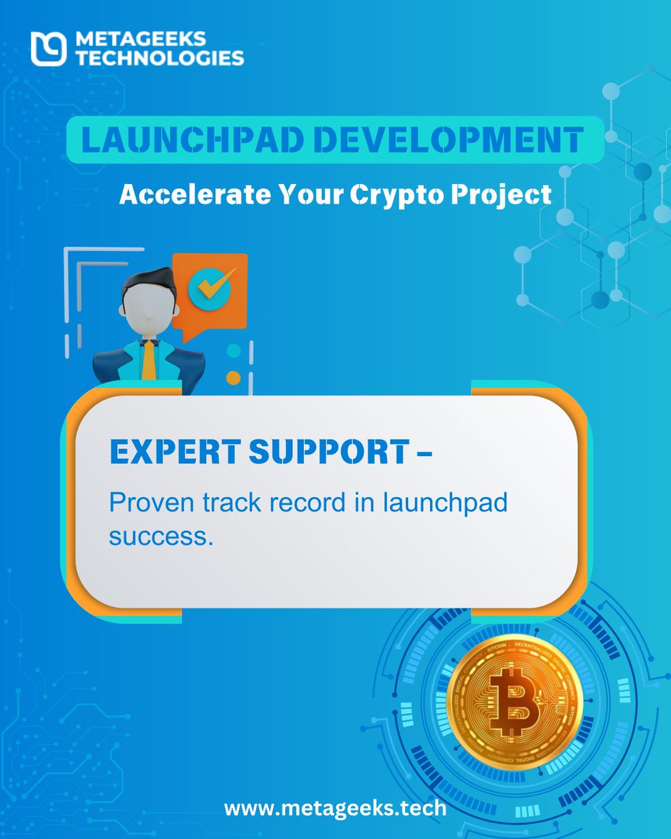 MetaGeeks_tech's tweet image. Fuel your crypto project's takeoff! 🚀🪙
From concept to launch, MetaGeeks empowers your crypto project with cutting-edge launchpad solutions.
To know more,
📧hello@metageeks.tech
🌐metageeks.tech
#MetaGeeks #CryptoLaunch #cryptocurrency #LaunchpadDevelopment #crypto…