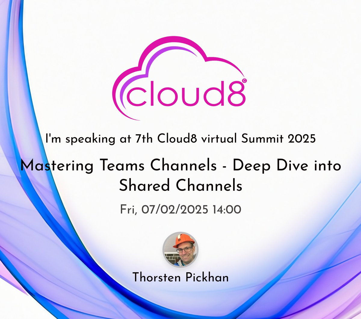The next Cloud8 Virtual Summit will take place on February 7th.
This virtual summit is completely free and we look forward to your participation.
We are now presenting the individual sessions of this event on a daily basis.

Today the session of <a href="/tpickhan/">Thorsten Pickhan | tpickhan.bsky.social</a>

Register for this