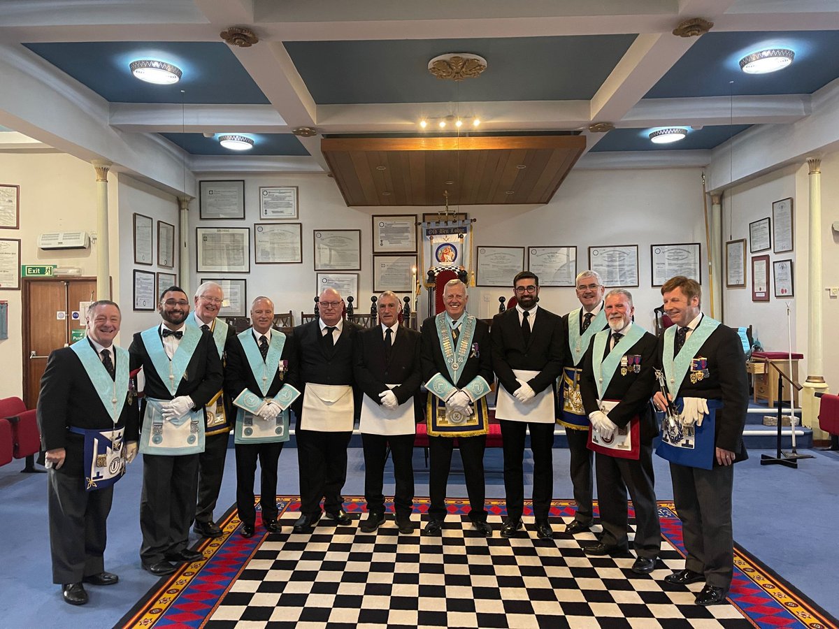 Congratulations and welcome to Charley, Roy and Roy who were initiated in a triple initiation at Old Ben Lodge, No. 9461 last month. This is the first triple initiation in the province for 9 years #Freemasons #Freemasonry