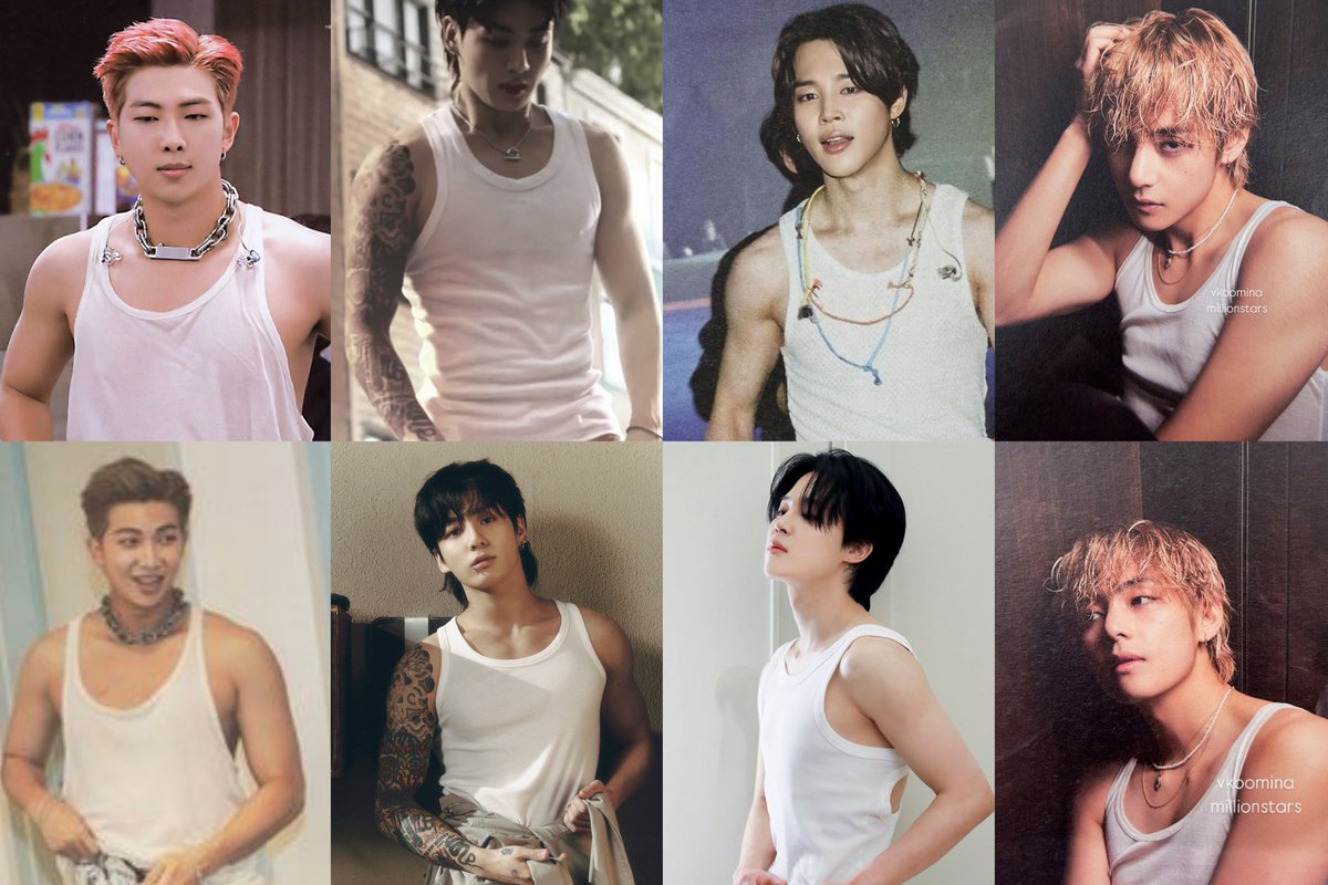 Them in white tank top
