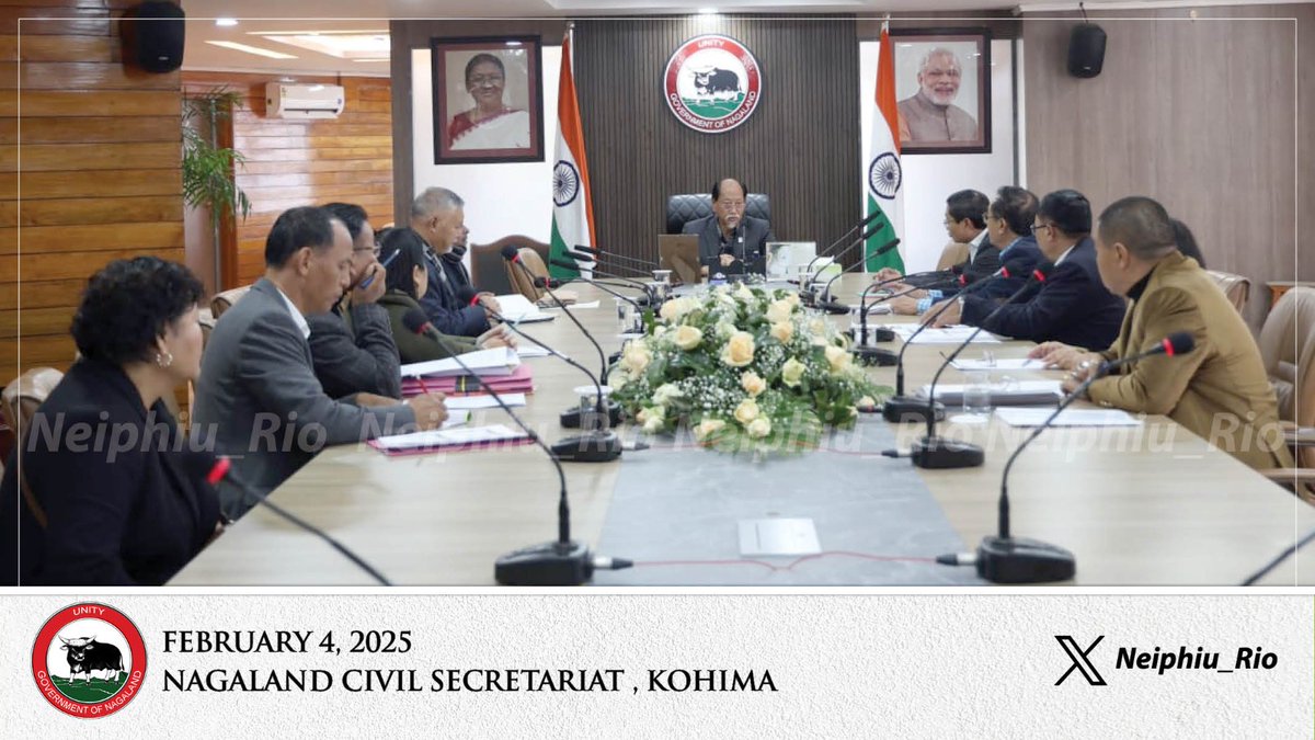 Held a review meeting with the Dept of Law &amp; Justice along with Advisor <a href="/TN_Mannen/">𝑻𝑵_𝑴𝒂𝒏𝒏𝒆𝒏,𝑰𝑨𝑺(𝑹𝒆𝒕𝒅)</a>. We discussed strengthening Dist. Courts, improving infra., &amp; effective justice delivery system. Stressed on the need to balance Customary &amp; Judicial Courts in the best interest of the Naga society