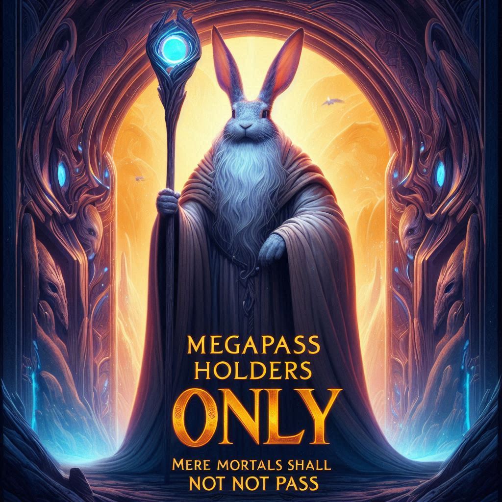 0xPrakhar_'s tweet image. 🚪✨ "MEGAPASS HOLDERS ONLY! MERE MORTALS SHALL NOT PASS." 🐰⚡

Unlock exclusive access with #MegaPass or be denied entry by the almighty Guardian Rabbit! 🛑🔥
@megaeth
@MegaRabbitNFT
#MegaRabbit #YouShallNotPass #Exclusive #NFTs