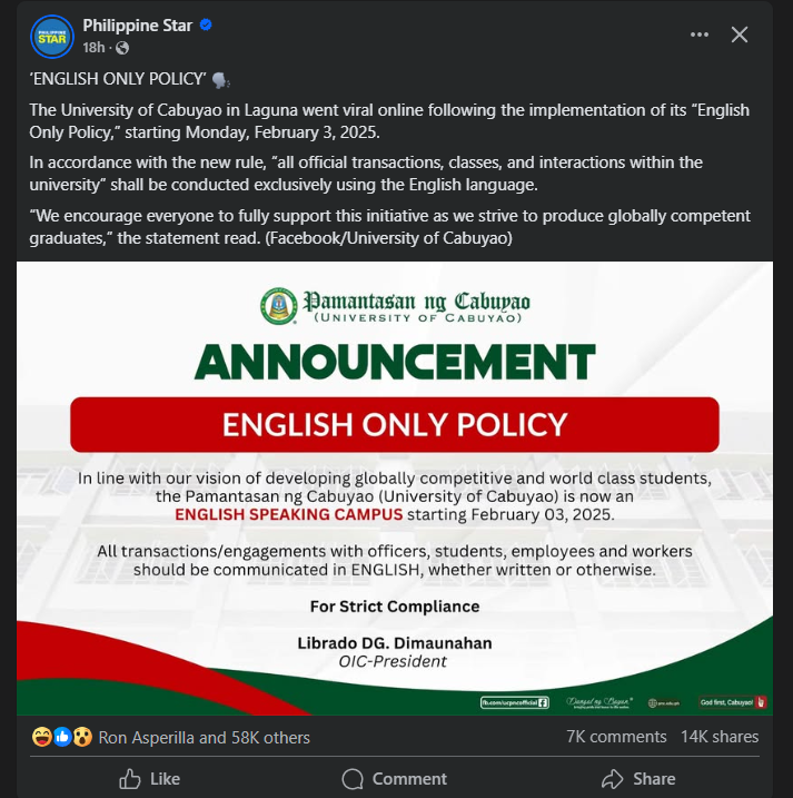 MySuperheroFFI's tweet photo. "Ang hindi magmahal sa sariling wika ay higit sa hayop at malansang isda, kaya ating pagyamaning kusa, gaya ng inang sa atin ay nagpala.” https://t.co/D7ThYdkU87