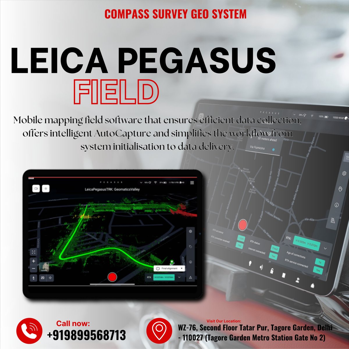CompassGeo68570's tweet image. &quot;LEICA PEGASUS FIELD: Revolutionizing field mapping with precision and efficiency. Capture data in real-time with this cutting-edge mobile mapping system. #LeicaPegasusField #MappingInnovation&quot;