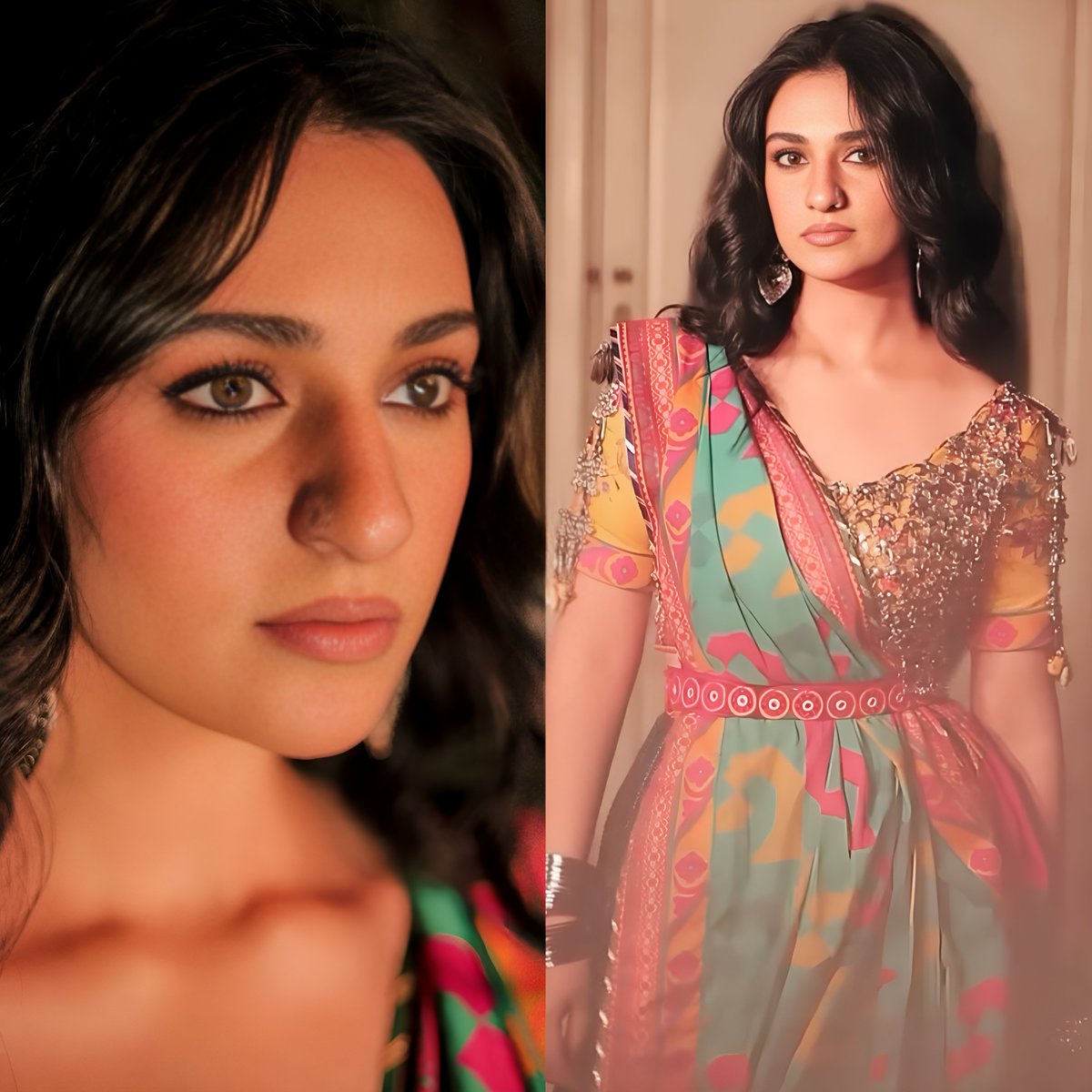 ShowbizAndNewz's tweet image. Here is the first look of actress #SarahKhan's character from Drama serial #Shair ❤️